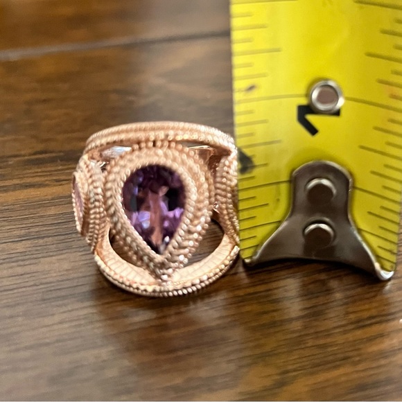 5.38 carat amethyst ring, size 7. - Picture 5 of 10